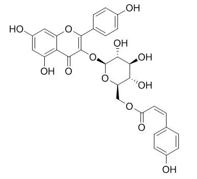 山奈酚-3-O-(6''-O-顺-香豆酰基)葡萄糖苷,分析标准品,HPLC≥95%