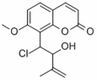 8-(1-CHLORO-2-HYDROXY-3-METHYL-BUT-3-ENYL)-7-METHOXY-CHROMEN-2-ONE，分析标准品,HPLC≥98