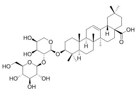 齐墩果酸3-O-beta-D-葡吡喃糖基(1→2)-alpha-L-吡喃阿拉伯糖苷，分析标准品,HPLC≥98%