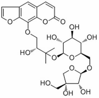 9-[(2R)-3-[(6-O-D-芹糖-BETA-D-呋喃糖基-BETA-D-吡喃葡萄糖基)氧基]-2-羟基-3-甲基丁氧基]-7H-呋喃并[3,2-G][1