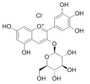 氯化飞燕草素-3-O-葡萄糖苷，分析标准品,HPLC≥95%